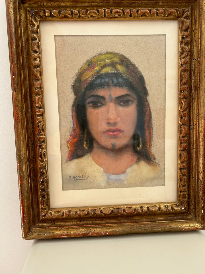 Oriëntaalse Dame – P. Agiostini / 32x40x3,5cm