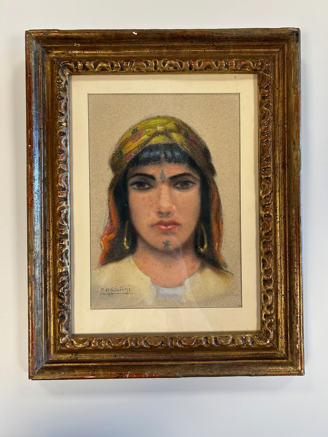Oriëntaalse Dame – P. Agiostini / 32x40x3,5cm