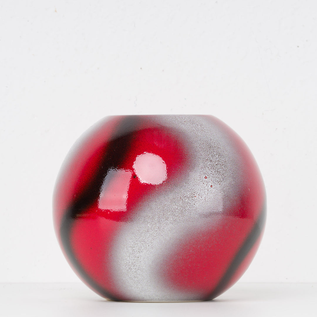 Rode vintage bolvaas – Sélémen France – nr. 9256