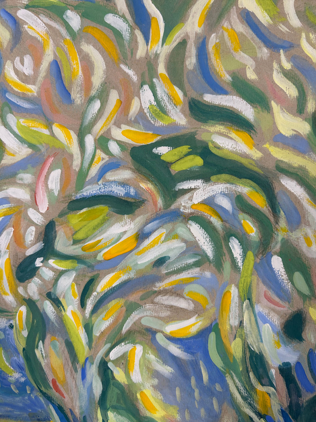 Schilderij 'Landschap in Beweging' door S. Matthijs