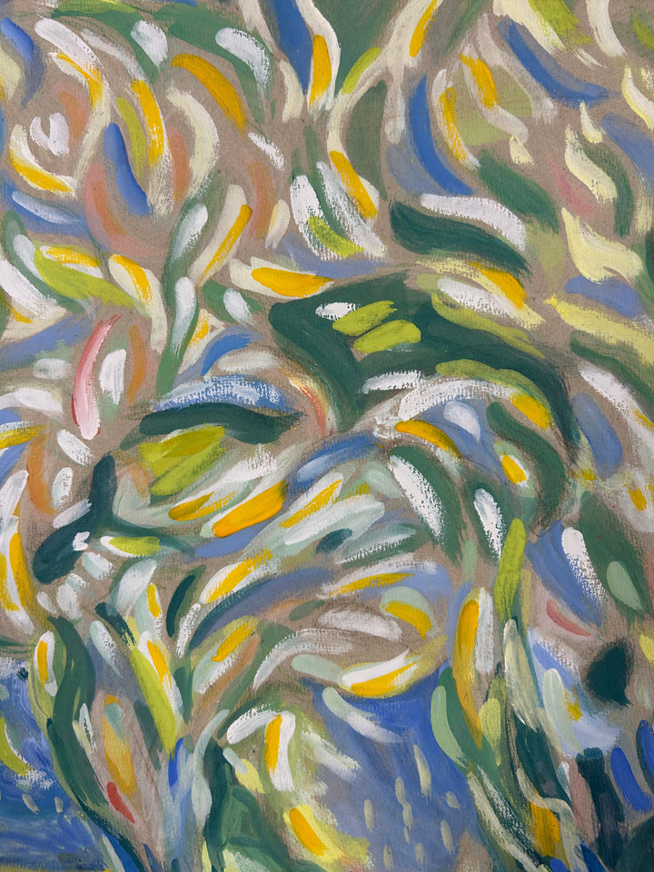 Schilderij 'Landschap in Beweging' door S. Matthijs