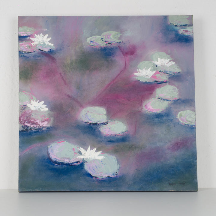 Schilderij met waterlelies – poëtisch en dromerig tafereel