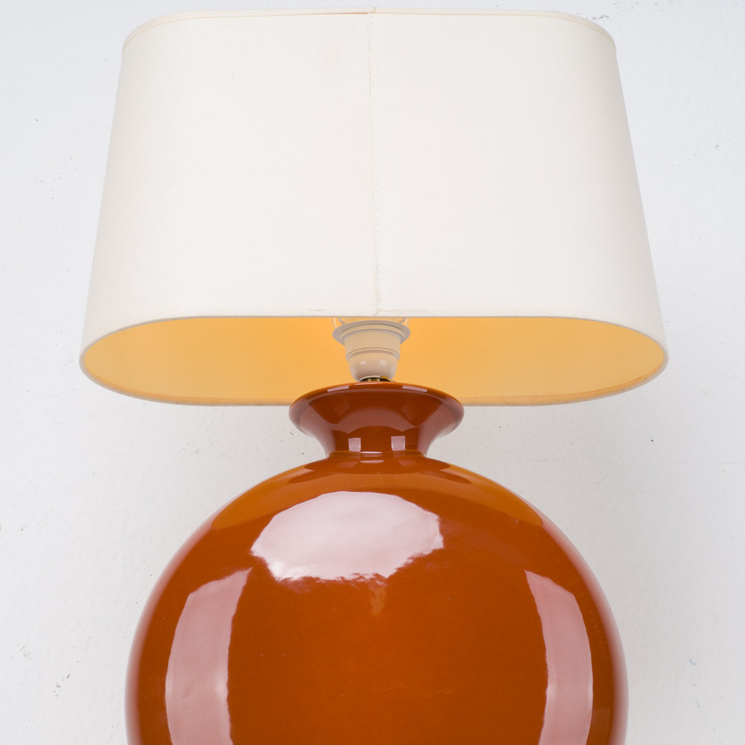 Elegant vintage table lamp – Faïencerie de Charolles (FDC) since 1844