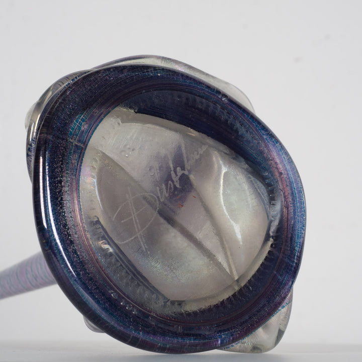 Heiner Düsterhaus – Signed Studio Glass Vase (12 x 12 x 31.5 cm) 