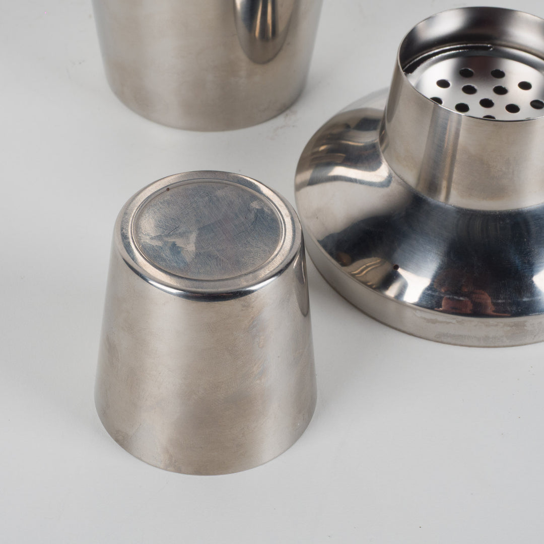 Vintage cocktailshaker in inox – tijdloze barware met karakter
