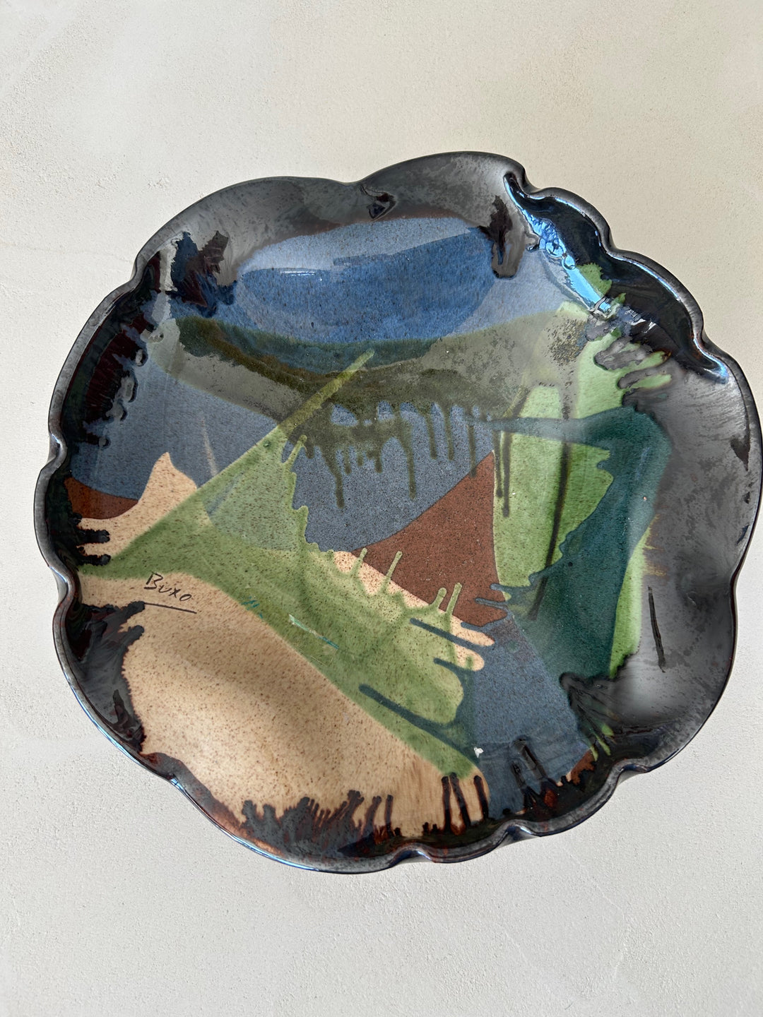Thomas Buxo Design Schaal Gesigneerd / 30x30x8,5cm