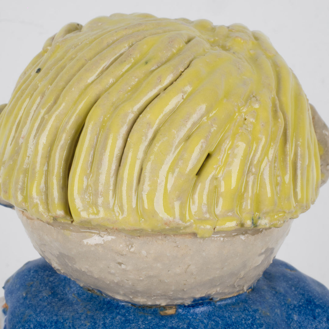 Keramisch geglazuurd beeld 'De Vriendelijke Wachter'