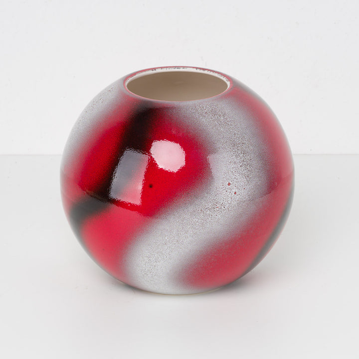 Rode vintage bolvaas – Sélémen France – nr. 9256