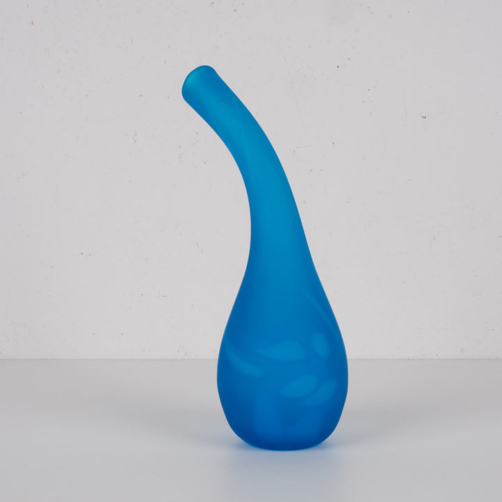 Mdina Glass – Sculpturale Blauwe Vaas