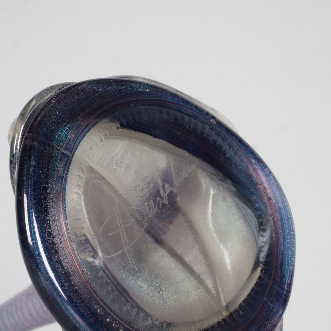 Heiner Düsterhaus – Signed Studio Glass Vase (12 x 12 x 31.5 cm) 