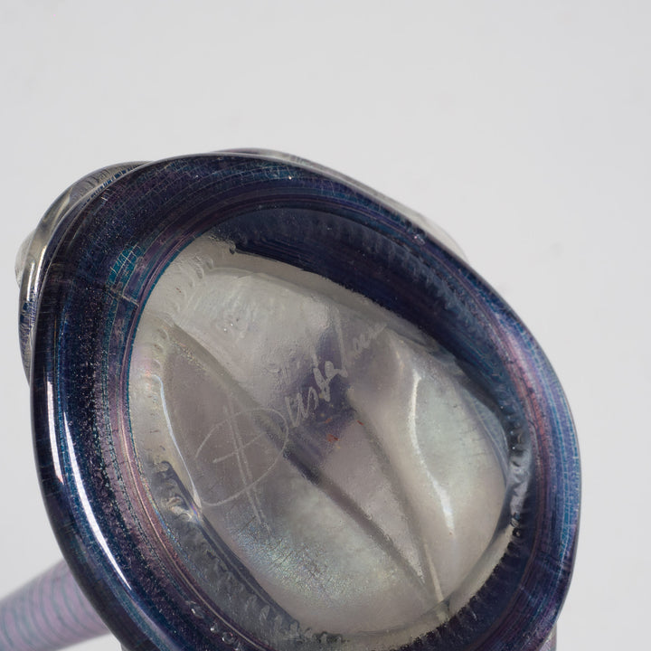 Heiner Düsterhaus – Signed Studio Glass Vase (12 x 12 x 31.5 cm) 