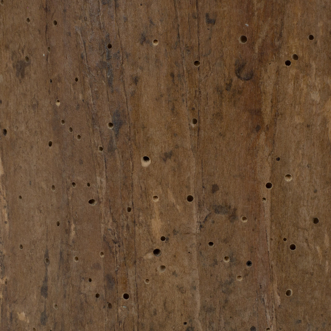 Massief houten vaasobject – Sculpturaal & tijdloos karakterstuk