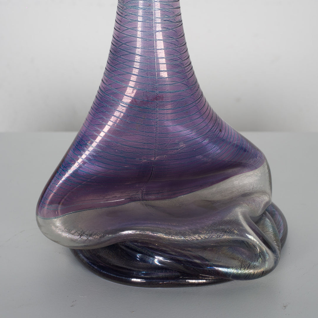 Heiner Düsterhaus – Signed Studio Glass Vase (12 x 12 x 31.5 cm) 