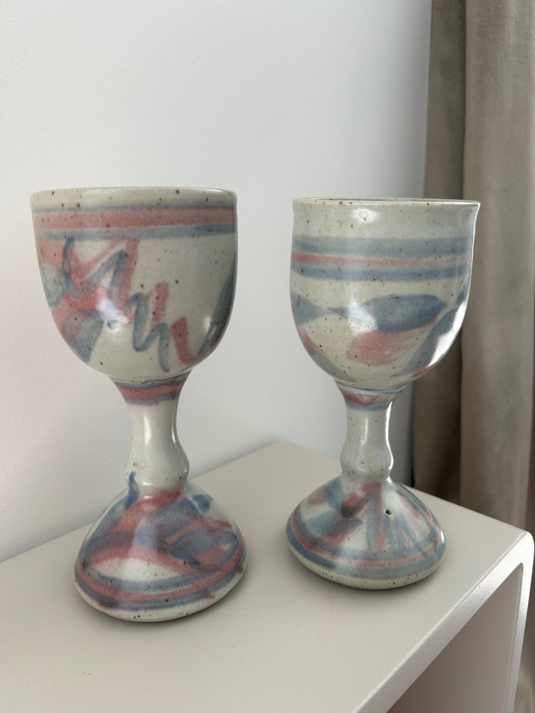 Set van 2 Vintage Beaufort Pottery Bekers Australië – 9x9x19,5cm