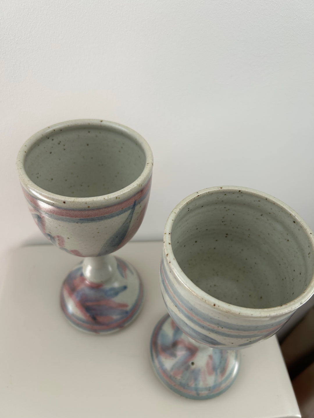 Set van 2 Vintage Beaufort Pottery Bekers Australië – 9x9x19,5cm