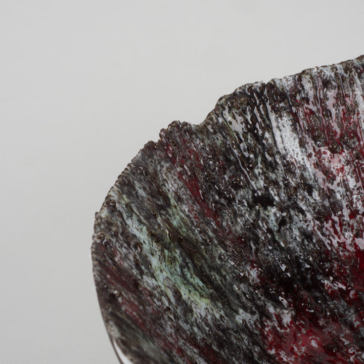 Vintage keramisch schaaltje – Fat Lava stijl – 16,5 x 16,5 x 8 cm