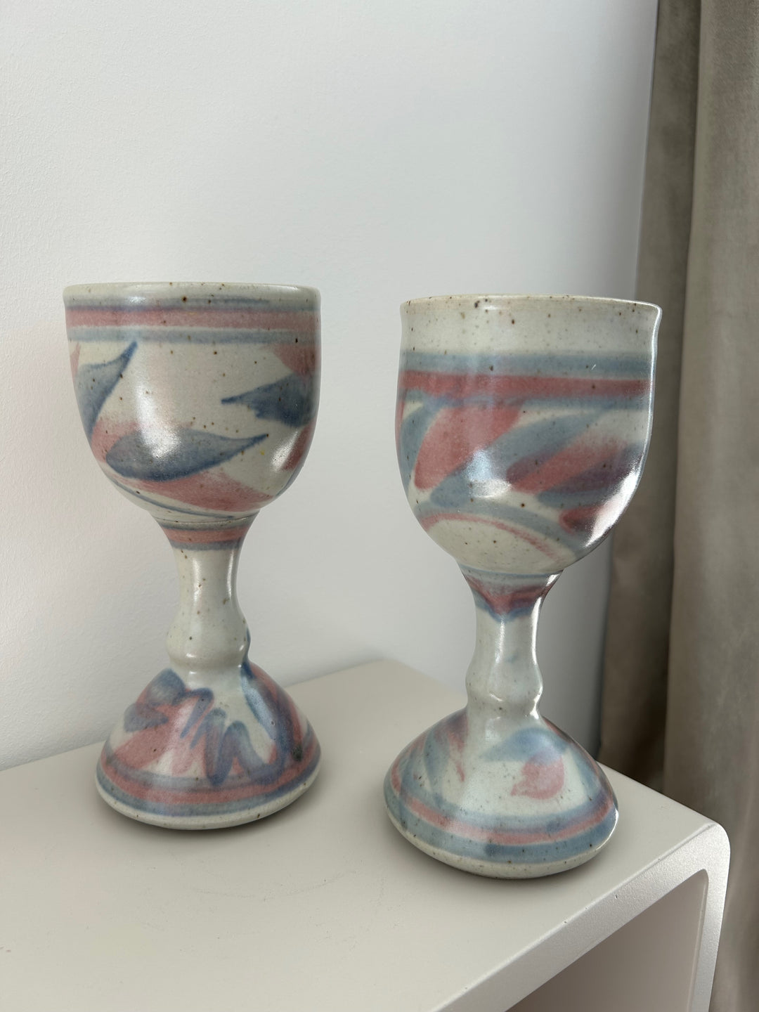 Set van 2 Vintage Beaufort Pottery Bekers Australië – 9x9x19,5cm