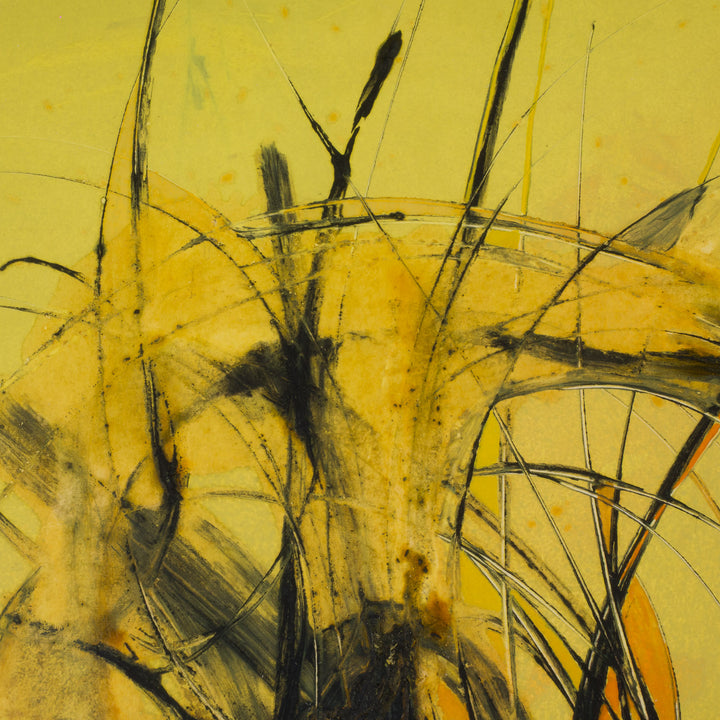 Abstract schilderij in geel – H. De Craene