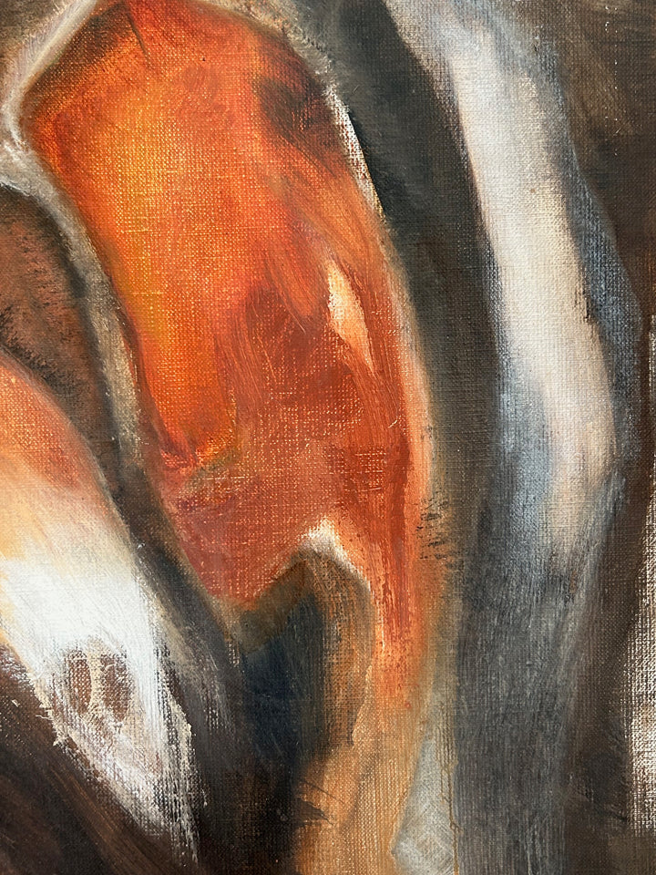 Abstract Schilderij  – Warmte, Beweging en Verstilling in Aardetinten / 60 x 60 x 2 cm