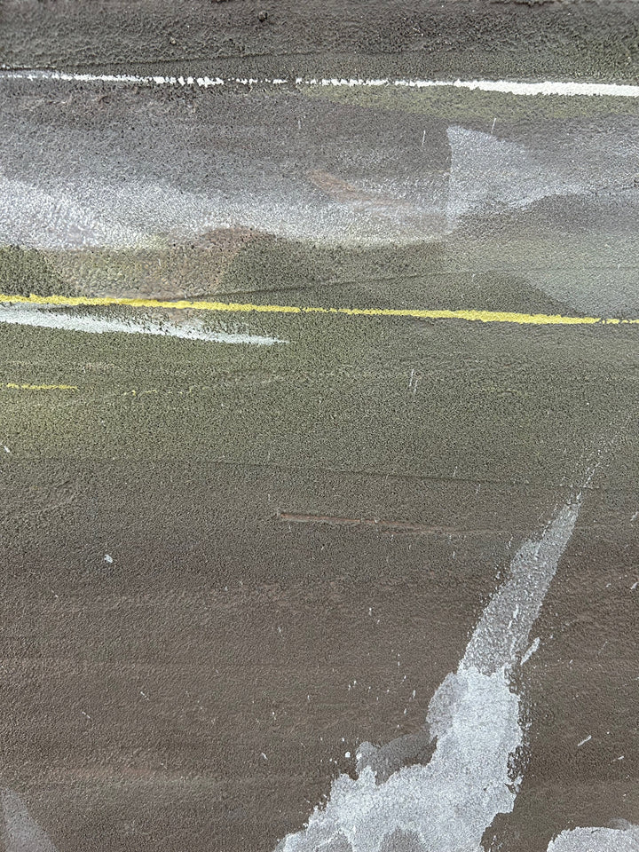 Verweerde Horizon – Abstract Structuurschilderij (2) / 50,5 x 50,5 x 3,5 cm