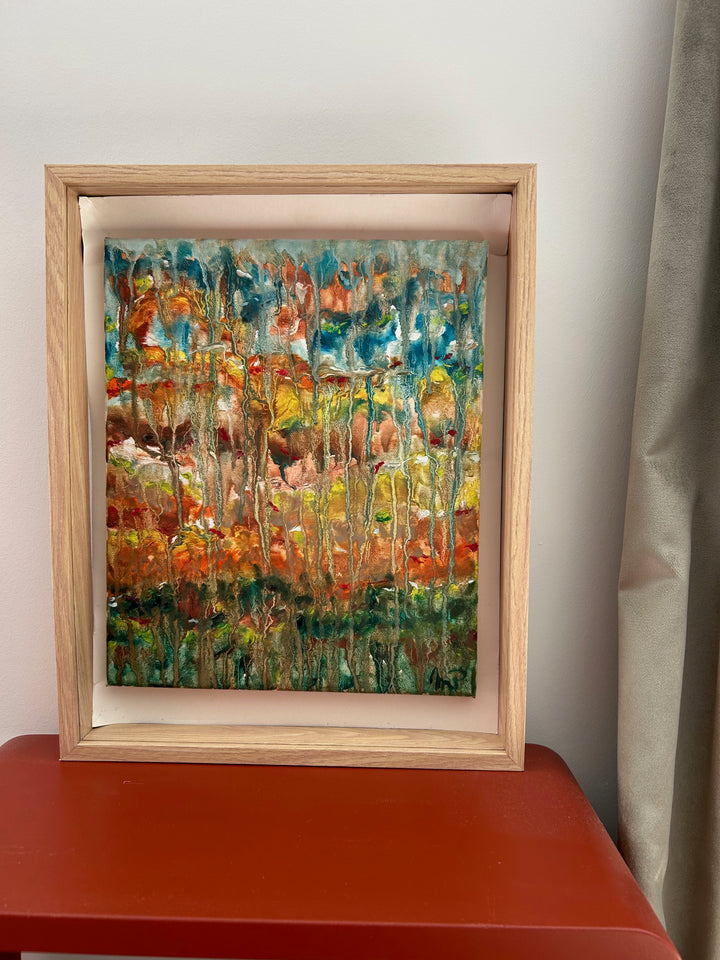 Schilderij Gumea – een landschap dat zachtjes wegvloeit