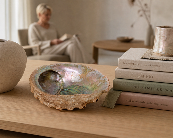 Abalone schelp met parelmoer glans (21 cm)