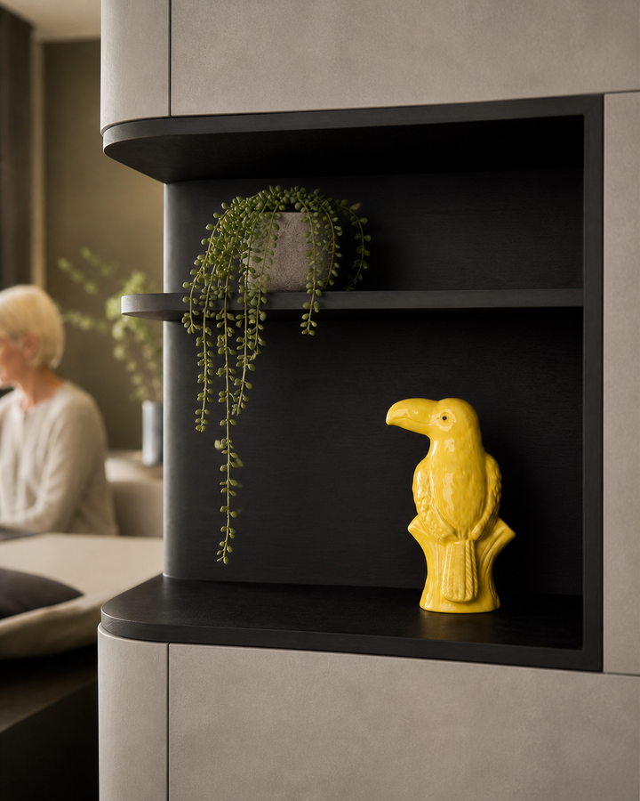 Beautiful yellow toucan – Glazed ceramic