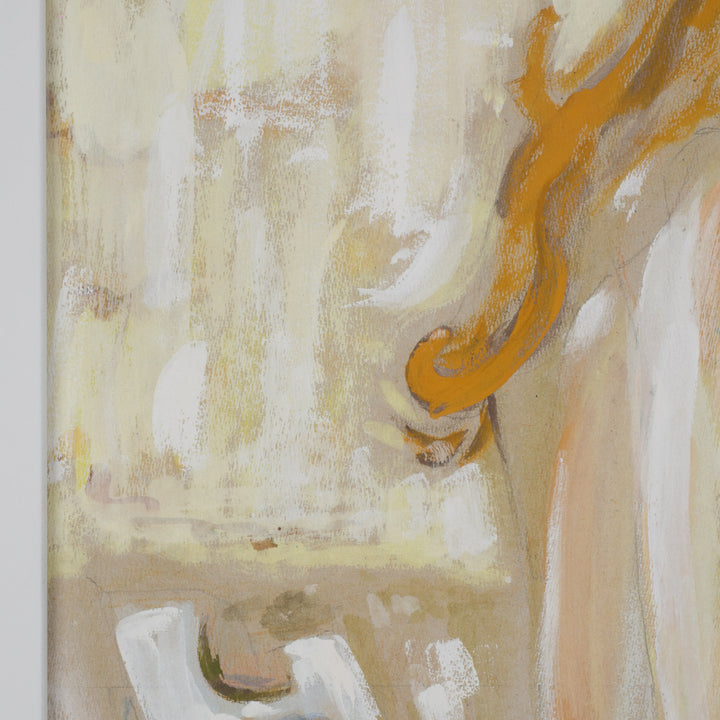 Zittende Vrouw in Pasteltinten – S. Matthijs (jaren ’90)