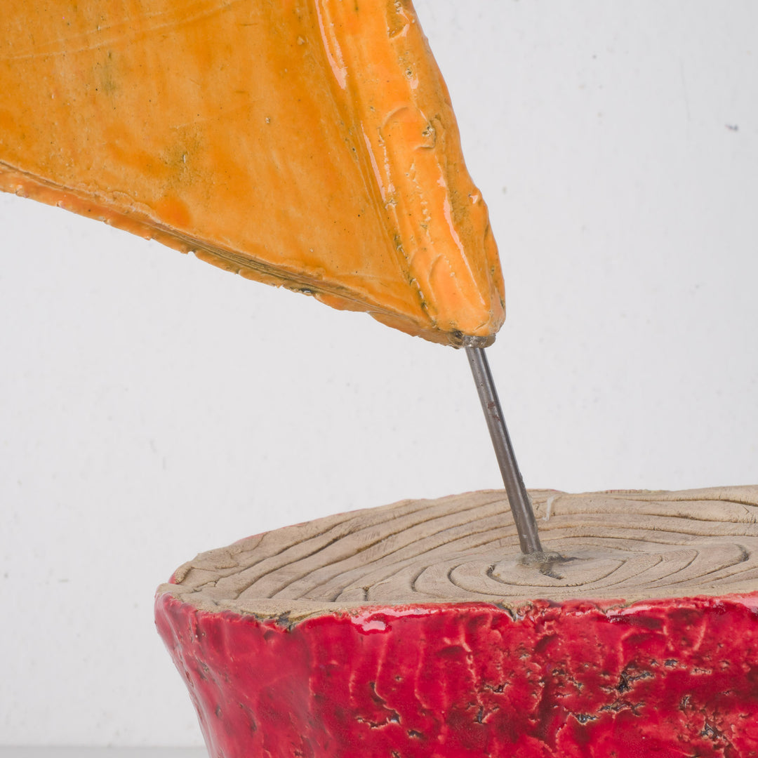 Ceramic Sculpture Boat – "On a Rough Sea"