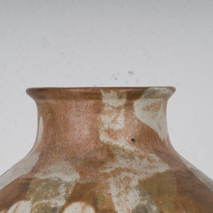 Ceramic vase with drip glaze from the Art Deco period