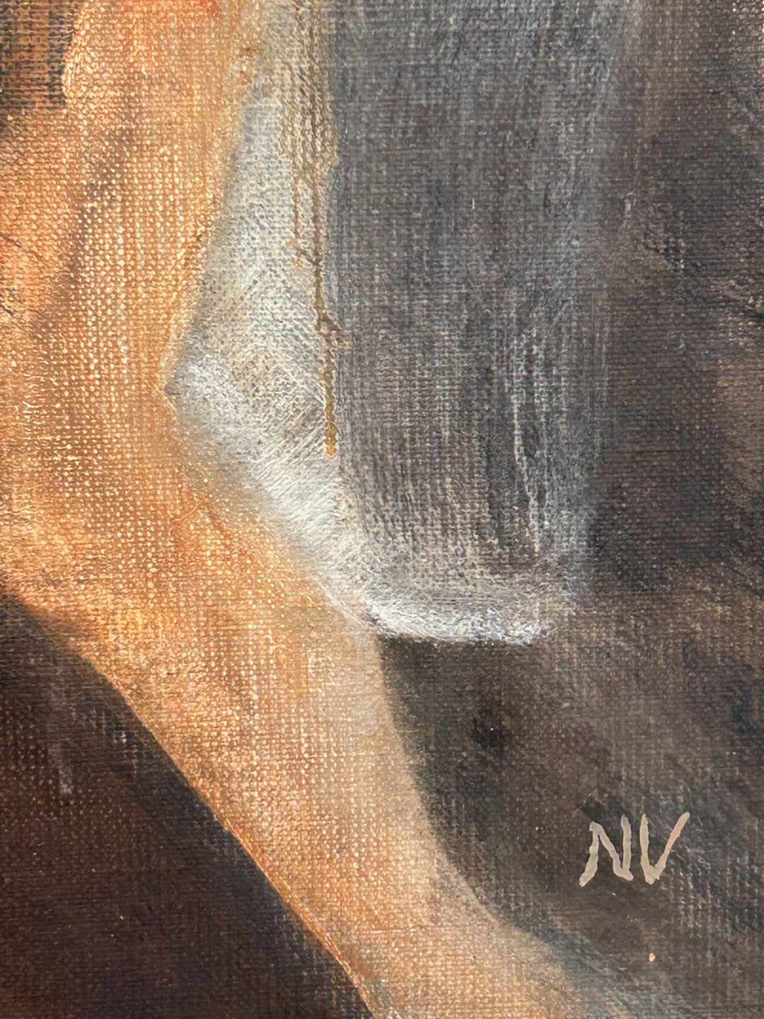 Abstract Schilderij  – Warmte, Beweging en Verstilling in Aardetinten / 60 x 60 x 2 cm