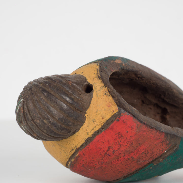 Klein Afrikaans decoratief maskertje – groen, rood en geel