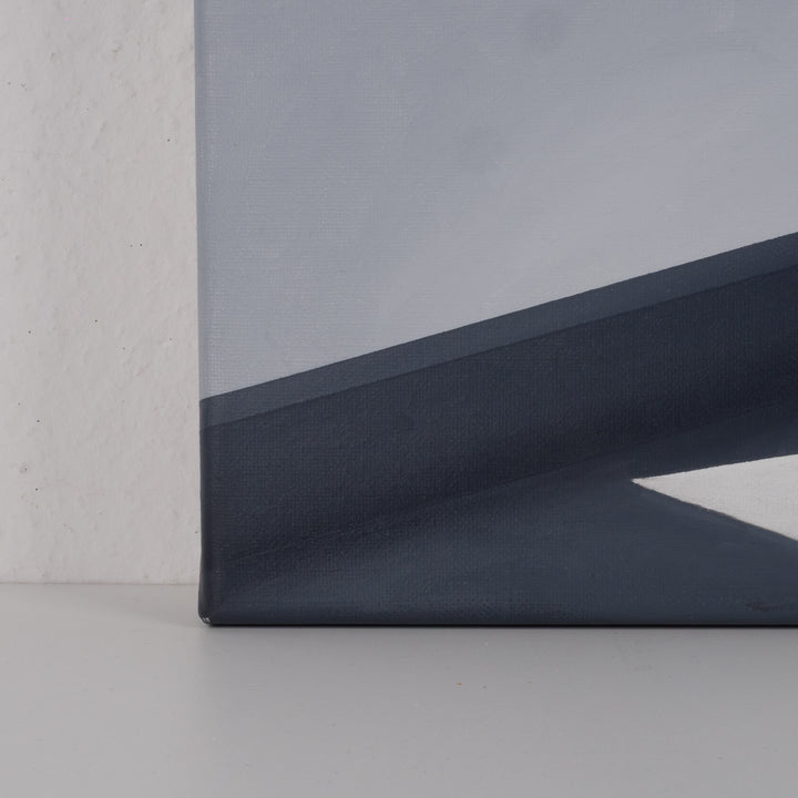 Schilderij 'De stilte van het licht – 70,5x50,5cm - eenvoud die ruimte laat ademen' door Monique Coppieters