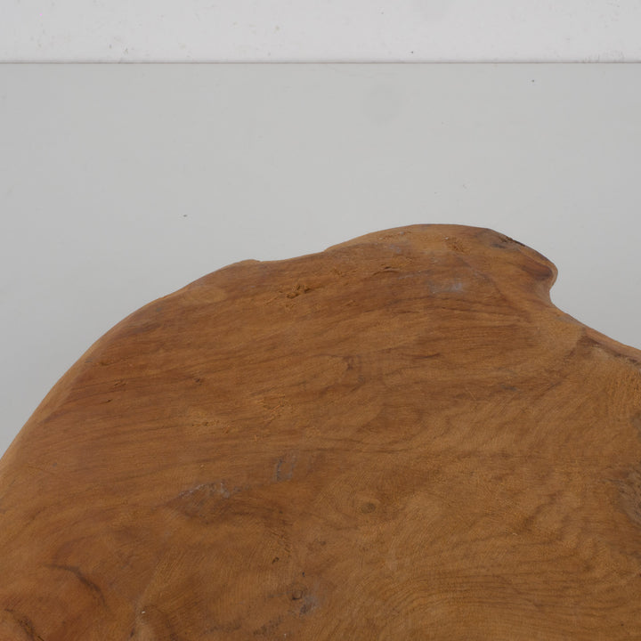 Authentieke teakhouten schaal – Organische naturelle vorm