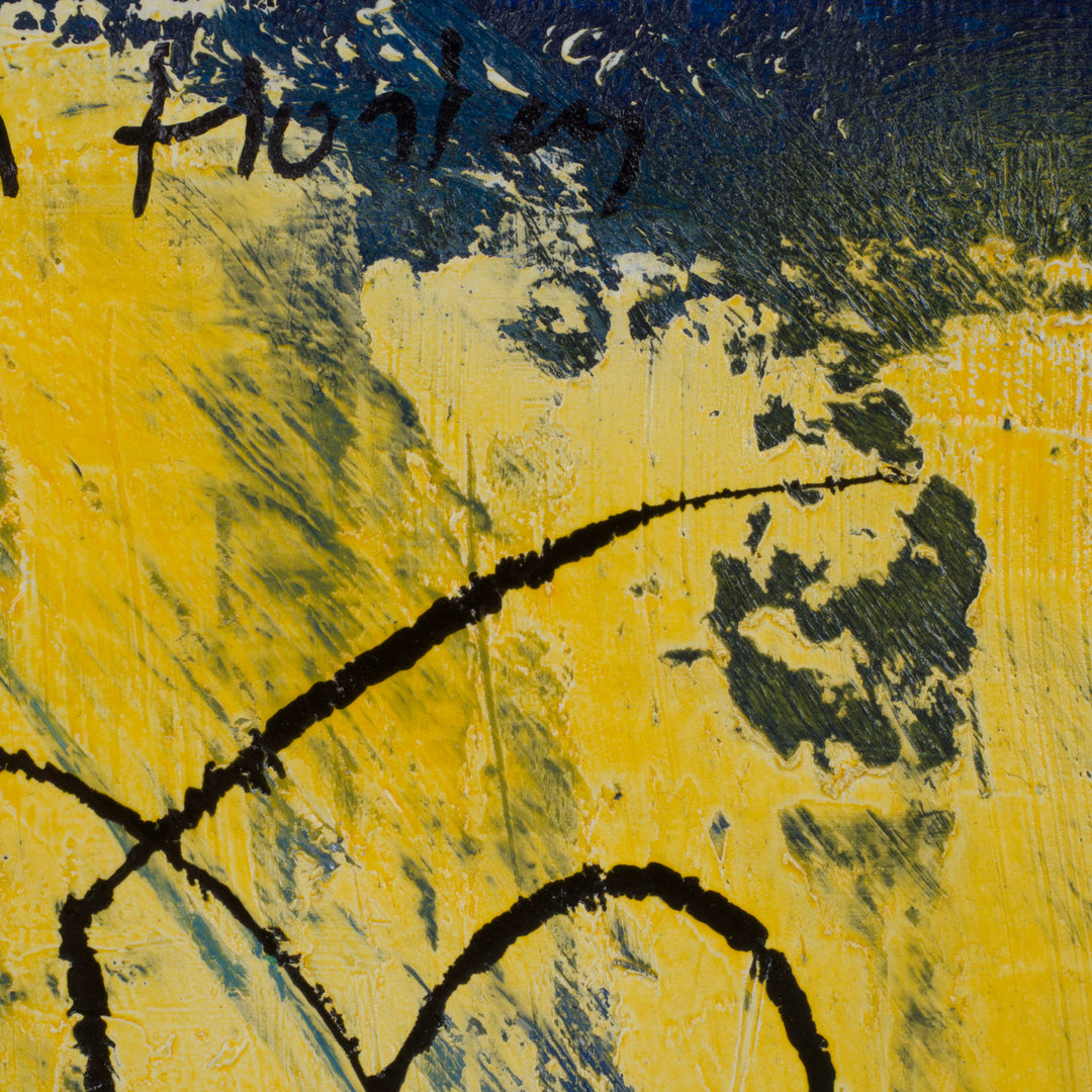 Hedendaags abstract schilderij – Linda Hosten - 31,5 x 25,5 x 3,5 cm
