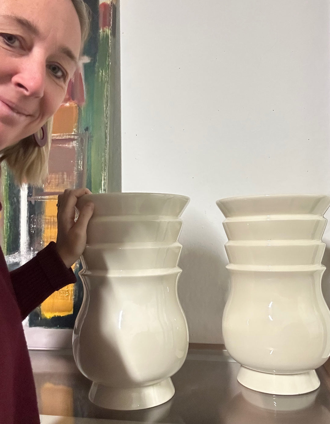 Siervaas in geglazuurde keramiek – Royal Boch