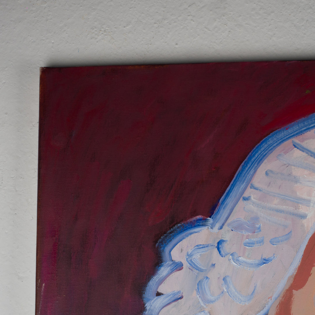 Expressief Portret door Piet Lemahieu – 108 × 138 × 2,5 cm