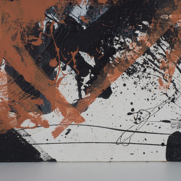 Groot Abstract Expressionistisch Schilderij op Paneel – 95 × 87 × 1,5 cm