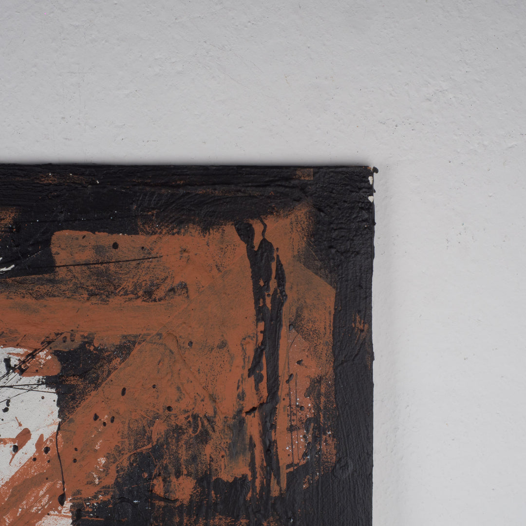 Groot Abstract Expressionistisch Schilderij op Paneel – 95 × 87 × 1,5 cm