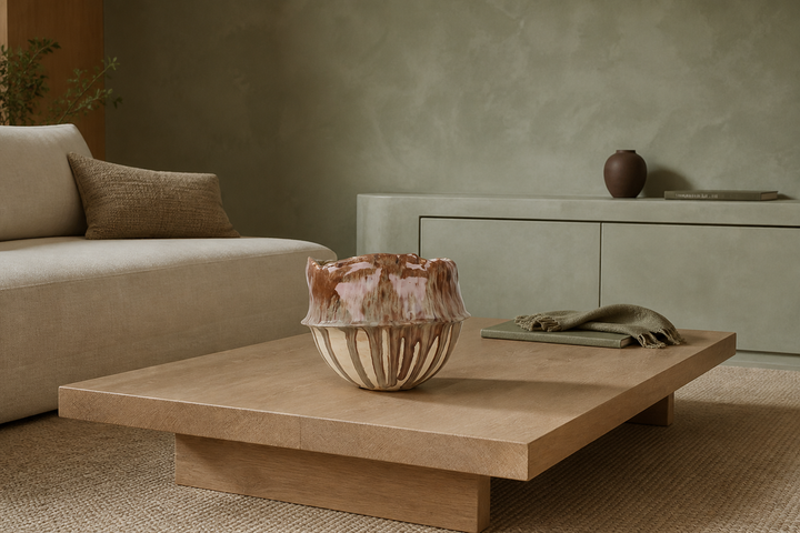 Handmade ceramic pot/bowl – Wouter De Coster (28 x 28 x 21 cm)