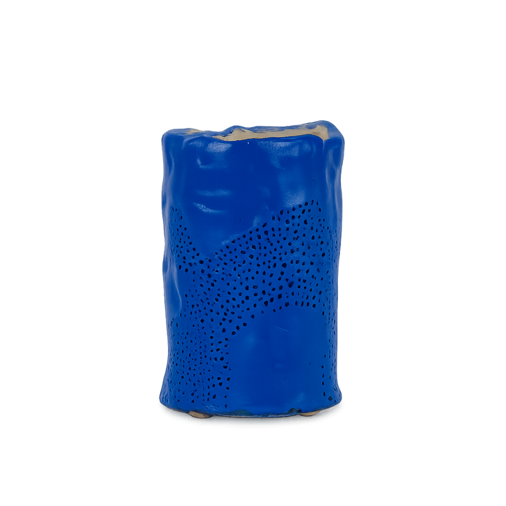 Karla Vanacker – handgemaakte koningsblauwe keramische vaas