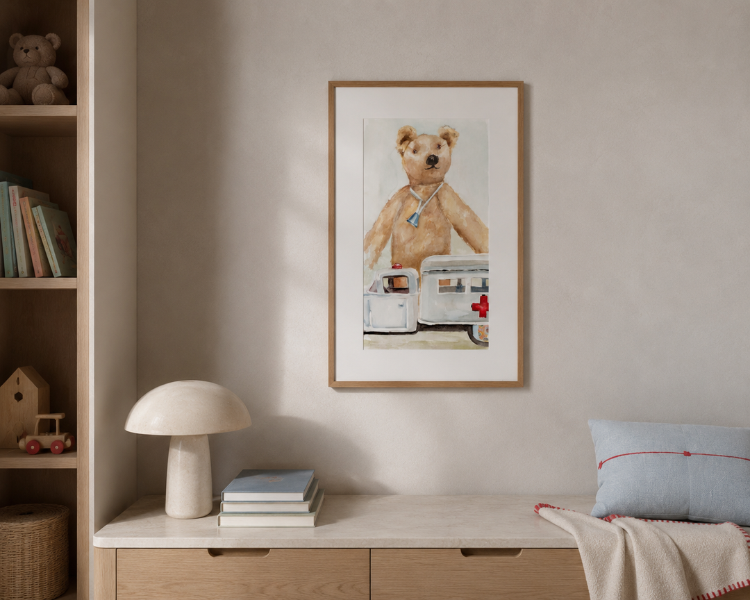 Super beautiful watercolor of a bear