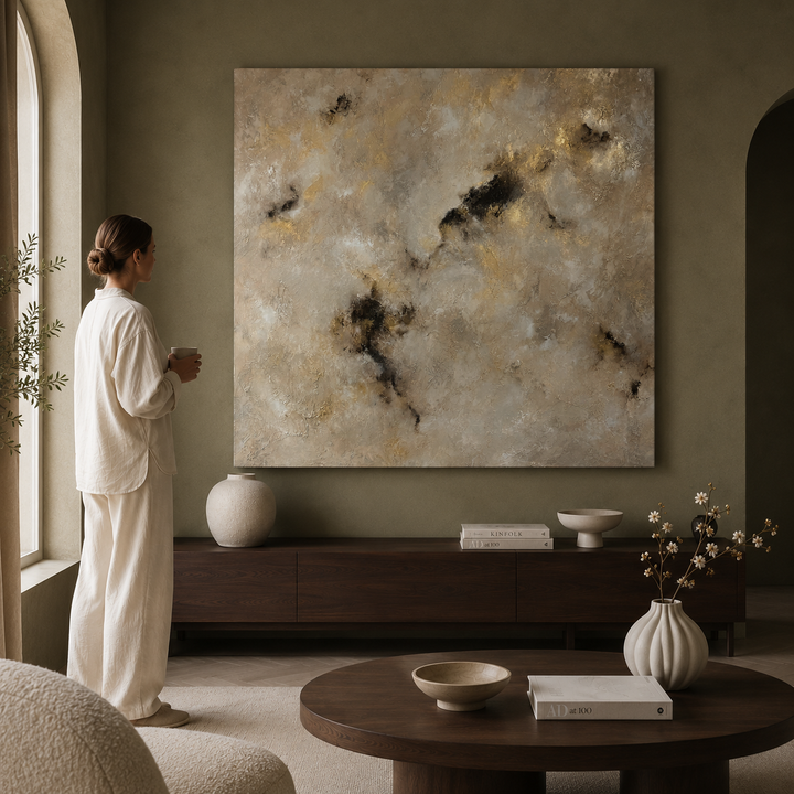 Gemstone 170XXL – Abstract Schilderij van EWA Martyna – 120 x 120 cm