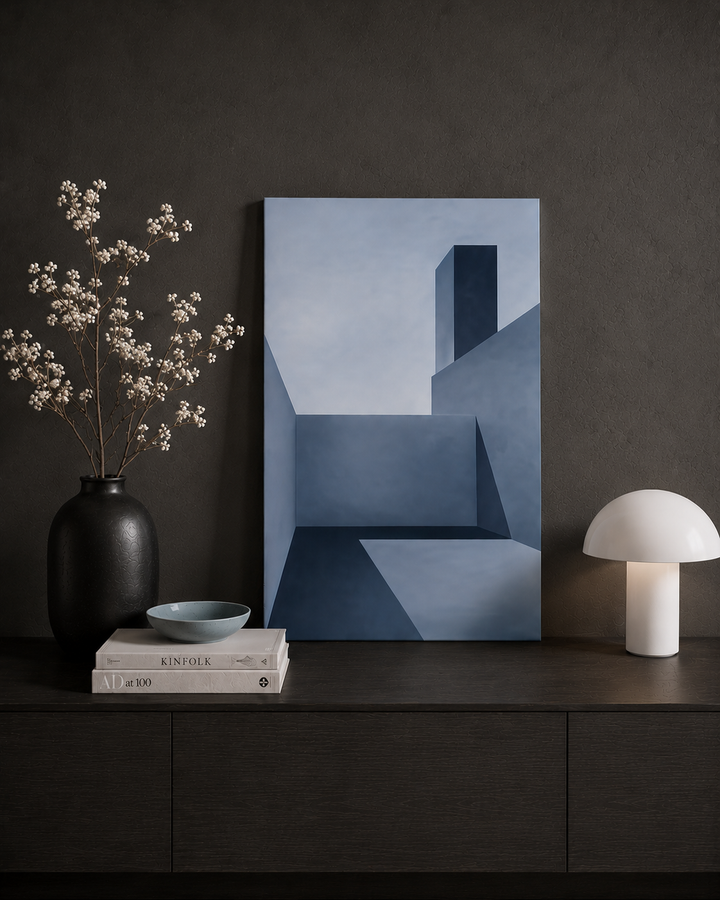 Monique Coppieters – Schilderij Architectural Silence 20 / 50,5 × 70,5 × 2,5 cm