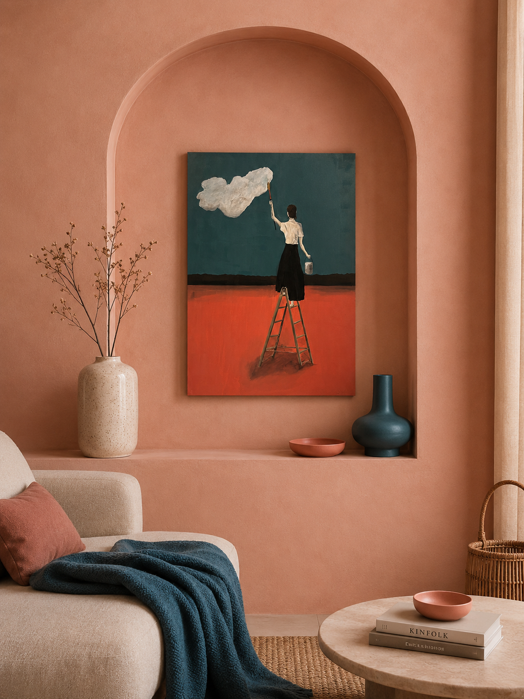 Schilderij "Schilder van Dromen" – 60 × 80 × 4 cm – Atelier S.