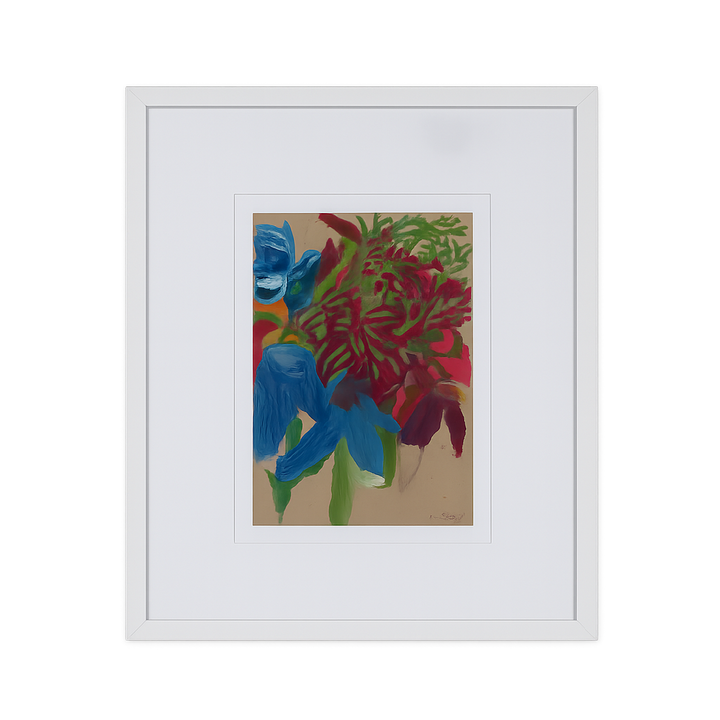 Hedendaags schilderij kleurrijk boeket – Bo Staers