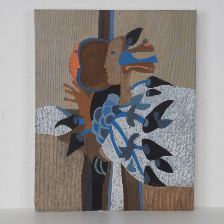 Schilderij 'Dialoog in vorm en kleur'