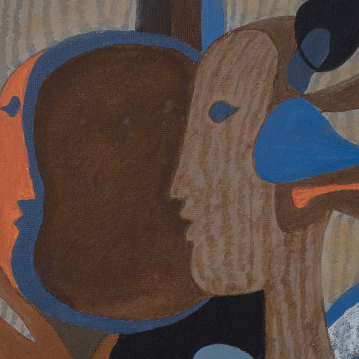 Schilderij 'Dialoog in vorm en kleur'