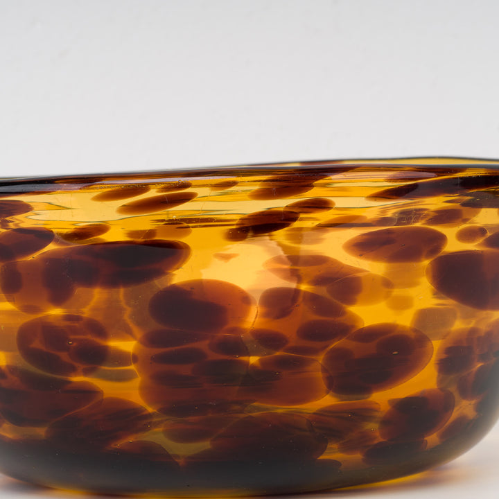 Large Mouth-blown Turtle Motif Bowl – Unique and Charming