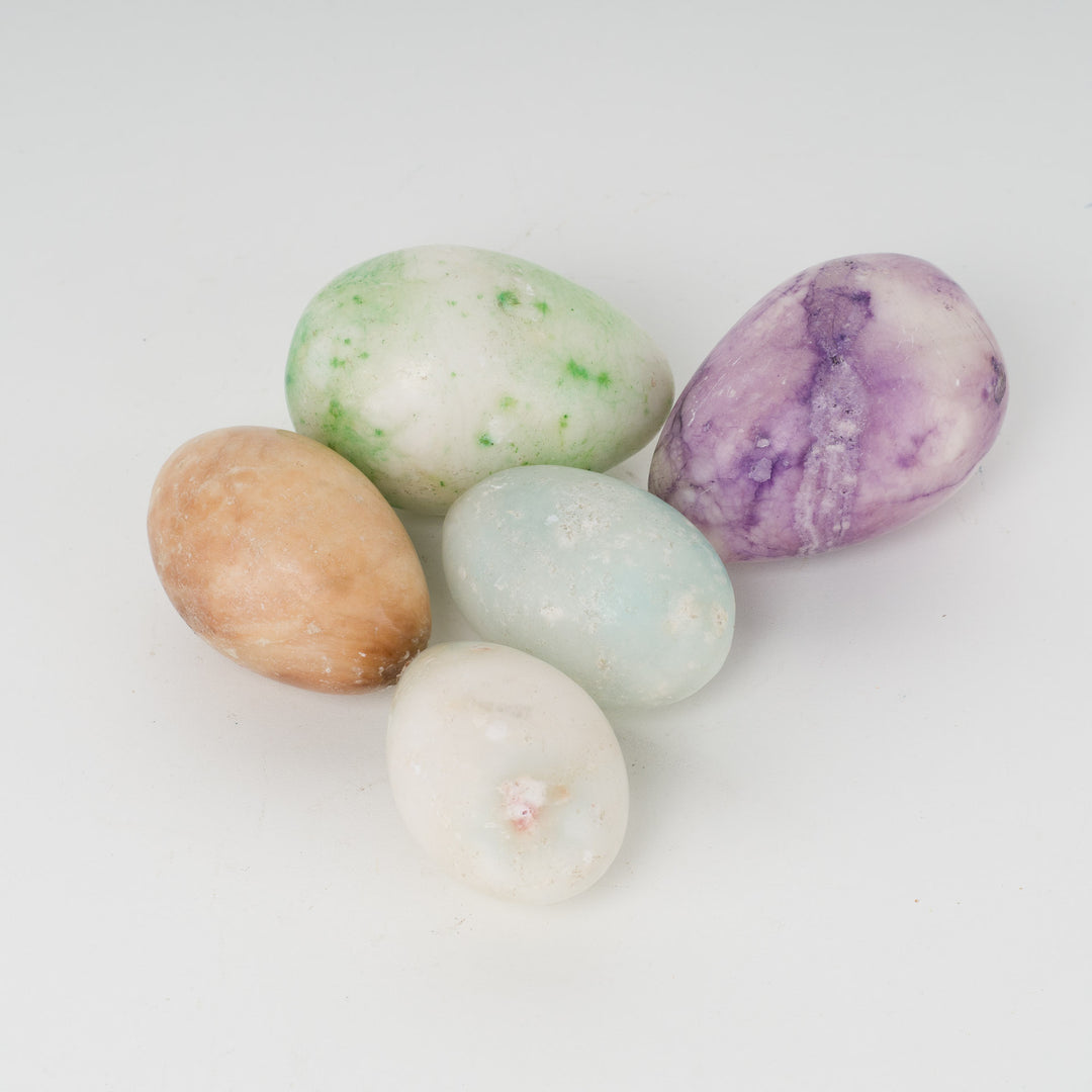 Set of 5 marble eggs – a playful and decorative addition!